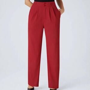 NWT Halara Flex™ High Waisted Zipper Pocket Straight Leg Work Pants XL Petite